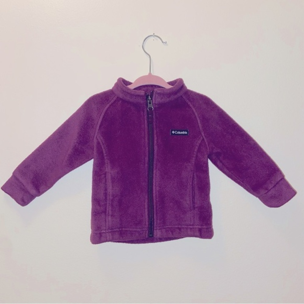 Purple Infant Columbia Fleece Jacket size 6-12 months baby